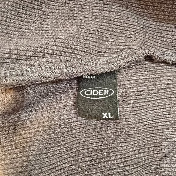 Cider Ribbed Tank Womens Size XL Extra Large Brown Wide Straps - Picture 3 of 6